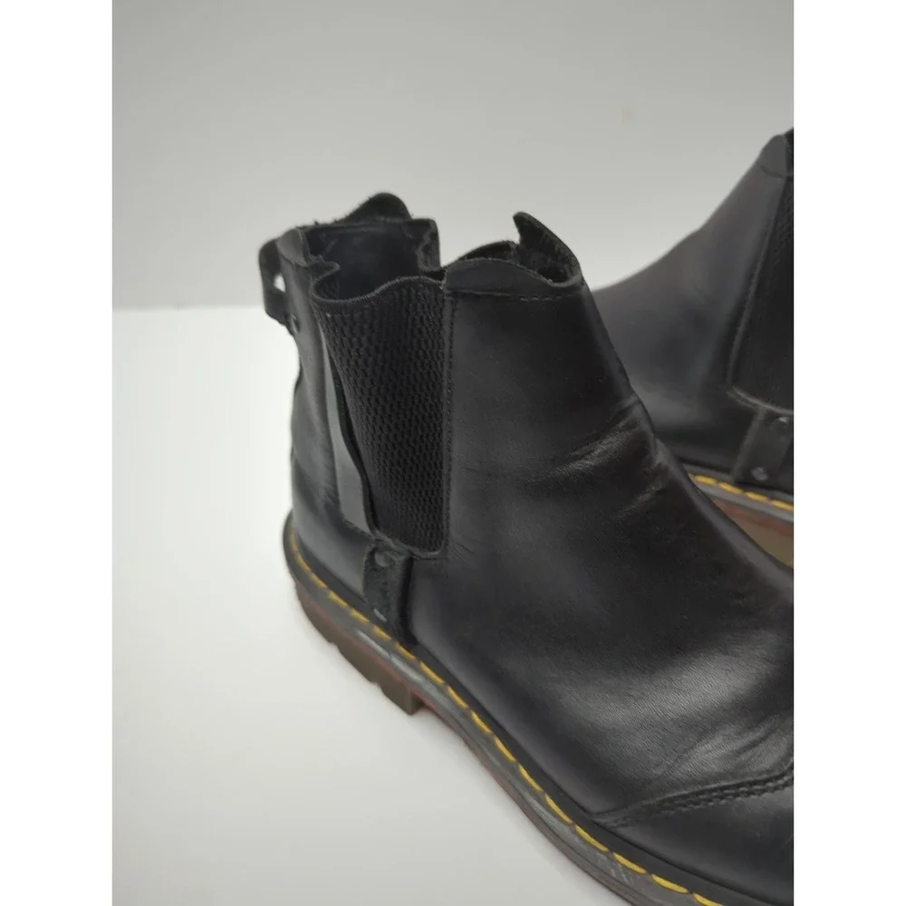 Dr. Martens 8B91 Black Leather Chelsea Boots Mens 11 Vintage Rare Grunge Y2K Lug